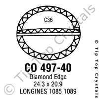 GS CO497-40 Watch Crystal