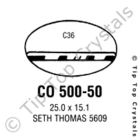 GS CO500-50 Watch Crystal
