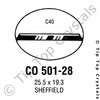 GS CO501-28 Watch Crystal