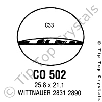 GS CO502 Watch Crystal