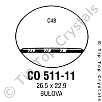 GS CO511-11 Watch Crystal