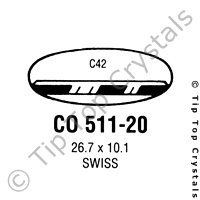 GS CO511-20 Watch Crystal