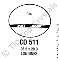 GS CO511 Watch Crystal