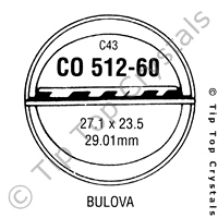 GS CO512-60 Watch Crystal