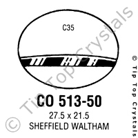 GS CO513-50 Watch Crystal