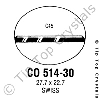 GS CO514-30 Watch Crystal