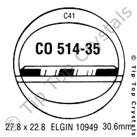 GS CO514-35 Watch Crystal