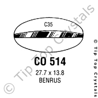 GS CO514 Watch Crystal