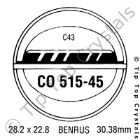 GS CO515-45 Watch Crystal