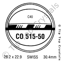 GS CO515-50 Watch Crystal