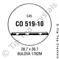 GS CO519-10 Watch Crystal