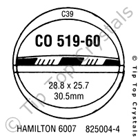 GS CO519-60 Watch Crystal