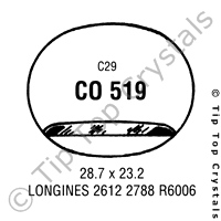 GS CO519 Watch Crystal