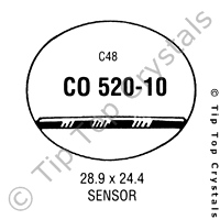 GS CO520-10 Watch Crystal