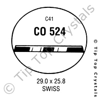 GS CO524 Watch Crystal