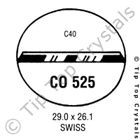 GS CO525 Watch Crystal