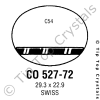 GS CO527-72 Watch Crystal