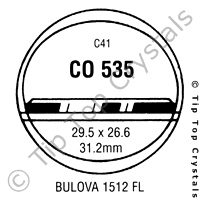 GS CO535 Watch Crystal