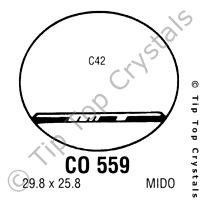 GS CO559 Watch Crystal