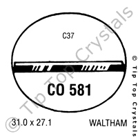 GS CO581 Watch Crystal