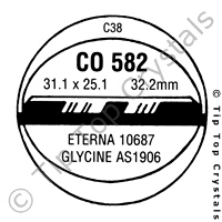 GS CO582 Watch Crystal