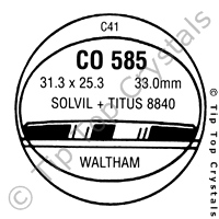 GS CO585 Watch Crystal