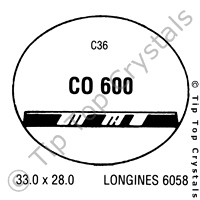 GS CO600 Watch Crystal