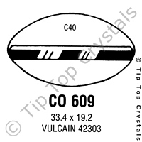 GS CO609 Watch Crystal