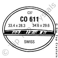 GS CO611 Watch Crystal