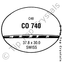 GS CO740 Watch Crystal