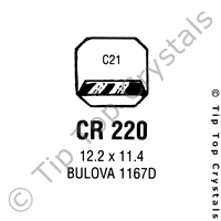 GS CR220 Watch Crystal