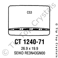 GS CT1240-71 Watch Crystal