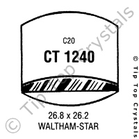 GS CT1240 Watch Crystal