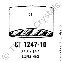 GS CT1247-10 Watch Crystal