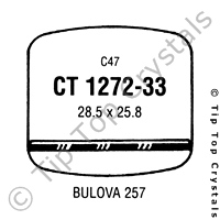 GS CT1272-33 Watch Crystal