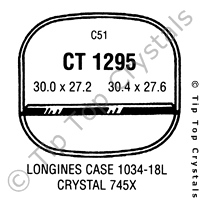 GS CT1295 Watch Crystal