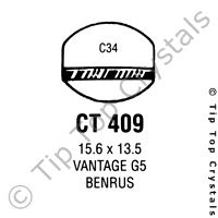 GS CT409 Watch Crystal