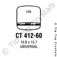 GS CT412-60 Watch Crystal