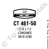 GS CT461-50 Watch Crystal