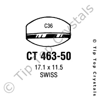 GS CT463-50 Watch Crystal