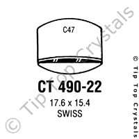 GS CT490-22 Watch Crystal