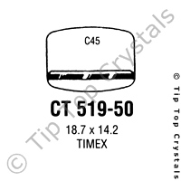 GS CT519-50 Watch Crystal