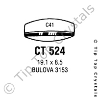 GS CT524 Watch Crystal