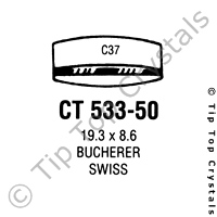 GS CT533-50 Watch Crystal