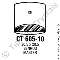 GS CT605-10 Watch Crystal