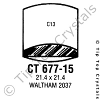 GS CT677-15 Watch Crystal