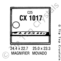 GS CX1017 Watch Crystal