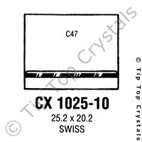 GS CX1025-10 Watch Crystal