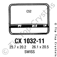 GS CX1032-11 Watch Crystal