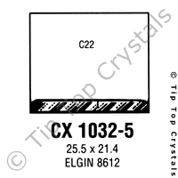 GS CX1032-5 Watch Crystal